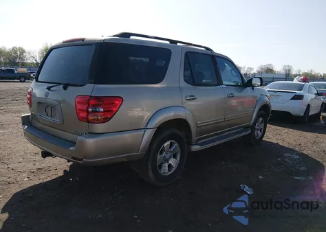2002 Toyota Sequoia Sr5 V8 z USA, uszkodzony, nr VIN 5TDZT34A32S097973